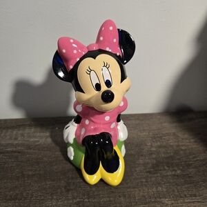 Minnie Mouse Ceramic Piggy Bank New